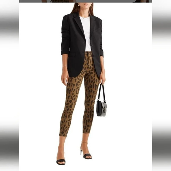 L'Agence Cheetah Jeans MSRP $385 - Picture 1 of 13